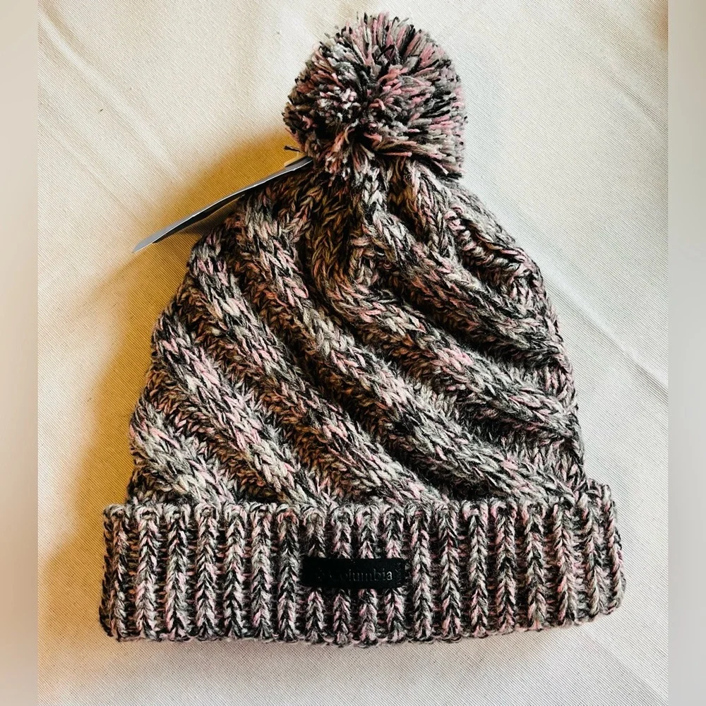 Columbia Girls Bundle Up Beanie Knit Fleece Lined Winter Hat Youth